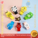 Creative children's cartoon animal Pat watch baby bracelet Primary School kindergarten Pat watch snap watch