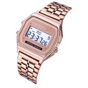 LED electronic watches multifunctional student watches WR F91 steel band Harajuku style fashion watches