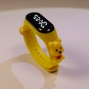 children's electronic LED doll hand ring watch cartoon middle school student plastic touch waterproof watch