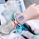 Transparent Square Electronic Watch