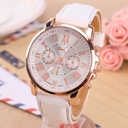 Women's Watch geneva geneva Fake Three Eyes Belt Fashion Women's Roman Graduated Women's Watch