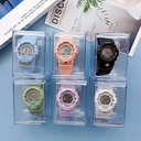 Factory transparent boxed girls watch ins Wind men and women high school students fashion colorful electronic watch