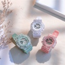 Show white haze blue watch men and women ins Wind high color value junior high school students waterproof sports unicorn electronic watch