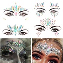 Face Sticker DIY Acrylic Diamond Sticker Halloween Diamond Sticker Eyebrow Face Sticker Star Party Makeup