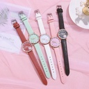 Hot Selling Ins Style Girl's Powder Simple Elegant Fashion Women's Watch Smiley Daisy Watch Women's College Style Wristwatch