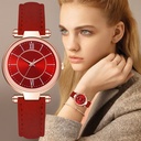 Strap Watch Women's Colorful Face Sun Pattern Quartz Women Watches