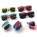 Folding children sunglasses boys and girls UV protection children sunscreen glasses fashion baby sunglasses