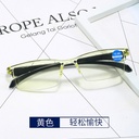 100-400 degree spot small yellow mirror intelligent zoom reading glasses running Jianghu anti-blue light reading glasses