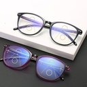 retro anti-blue light progressive multi-focus presbyopic glasses for the elderly women's large frame mi nail zoom glasses