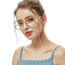 Europe and the United States jewelry fashion simple pearl glasses chain hanging neck anti-drop glasses rope glasses Accessories