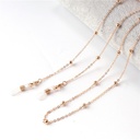 Glasses Chain Mask Chain Women's High-end Anti-slip Anti-loss Niche Fashion Simple Bead Hanging Chain Jewelry