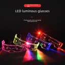 Cool disco glasses lamp colorful luminous glasses future technology sense flash glasses trembles with sci-fi glasses