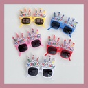 Birthday party glasses decoration props birthday candle shape funny glasses factory direct creative glasses