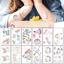 Unicorn Tattoo Sticker Original Children's Cute Cartoon Doll Birthday Rainbow Little Pegasus Waterproof Temporary Sticker