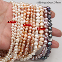 Baroque Pearl horizontal hole natural fresh water two-sided light shaped pearl loose beads handmade diy jewelry accessories