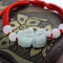 jade bracelet hand-woven men's and women's best friend red rope jewelry Year fortune transfer brave hand rope