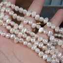 6-7mm Panax notoginseng two-sided light natural freshwater pearl special-shaped baroque semi-finished handmade jewelry diy material