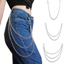 Europe and the United States into the jewelry personality metal retro men's and women's body chain hip-hop punk nightclub multi-layer waist chain pants chain