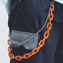 Removable Resin Chain Pants Chain Korean Green Fluorescent Pants Chain ins Trendy Brand Hip-hop Pants Waist Chain Hanging Chain