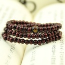 Red sandalwood online shop small gift binding 3 circles 108 beads bracelet 6mm activities to give beads bracelet