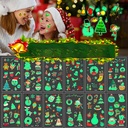 In stock cartoon Christmas luminous children tattoo stickers party disposable tattoo stickers