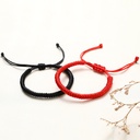 Diamond Knot Woven Red Rope Bracelet Men's and Women's Peace Rope This Year Lucky Rope Simple Couple's Sweet Bracelet