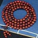 African small leaf Rosewood Buddha beads Zambia blood sandalwood bracelet 0.6 8mm108 rosary men and women bracelet
