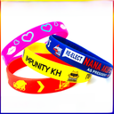 Silicone Bracelet Printing Color LOGO Rubber Bracelet Wristband Adult Children Basketball Sports Silicone Bracelet Jewelry