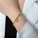 Sha Jin bracelet female two generations of happy inheritance Ancient Lotus Lotus Lotus transfer beads 24k gold-plated bracelet DIY bracelet