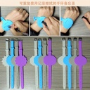 Waterproof Memo Children's Bracelet Reusable Note Wiping Notes Round Square Reminder Silicone Bracelet