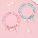 Couple Crystal Crystal Floral Bracelet Female Student Best Friend Gift Yugui Dog ins Children's Bracelet Kulomi