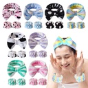 Korean-style Leopard Coral Fleece Face Wash Wrist Band Sports Hand Ring Belt Hair Band Waterproof Hand Wash Wristband