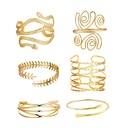 Hot Selling Personality Exaggerated Metal Cross Hollow Bracelet Set Snake Arm Ring Street Beat Bracelet