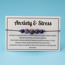 Stone Beaded Wax Line Bracelet Anti-anxiety Amethyst Flash Stone Combination Creative Crystal Women's Hand Rope