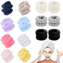 Face Wash Solid Color Wrist Band Sports Waterproof Bracelet Flannel Plush Sweat Wash Wash Wrist Band