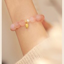 Peach Fairy Bracelet Lotus Bag Pendant Bracelet Simple Niche Design Chinese Bracelet for Girlfriend