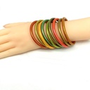 bracelet 0.5 retro particles two-color color plastic gold powder bracelet gold foil bracelet bracelet