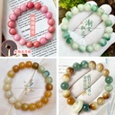 Original Ecology rich multi-treasure Bodhi root bracelet candy color single circle winding soft high throw three-color Bodhi bracelet