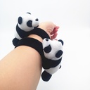 Plush snap ring bracelet autumn and winter flannel snap ring cartoon cute lying Bear Cat hair rope head tie