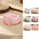 Small Fresh Bohemian Stacked Bracelet Women's ins Design Glass Rice Bead Stretch Bracelet Trendy Supply