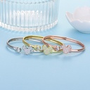 Mickey Diamond Opening Bracelet Women's Light Luxury Niche Design High-end Sense ins Fashion Simple Bracelet