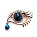 Angel Tears Eyes Brooch Crystal Diamond-encrusted Gemstone Corsage Women's High-class Temperament Pin Clothing