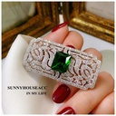 Square Brooch Women's Exquisite Coat Sweater Pin Accessories Fashionable Elegant Corsage Decoration