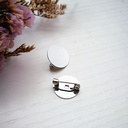 316 Stainless Steel Plain Clothes Brooch Pin Badge Corsage Accessories Versatile Jewelry