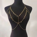 jewelry waist chain female simple joker sequin fringe bikini beach chest nightclub tide sexy body chain