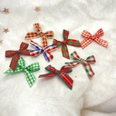 Christmas Festival Decoration 1.0 Plaid Hand Tie Tie Headwear Pendant Atmosphere Decoration Bow diy Accessories