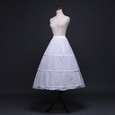 Wedding dress three steel ring skirt bridal wedding performance Cos shape elastic belt drawstring 3 steel ring Petticoat