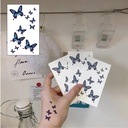 Men's and women's tattoo waterproof butterfly tattoo stickers 3D three-dimensional small fresh tattoo stickers blue butterfly clavicle tattoo