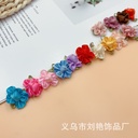 Korean version of the spot 2.5cm budding leaves Rose hand-stitched five small flower children's hair accessories shoes and hats clothing accessories