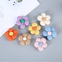 6cm autumn and winter five-petal flower accessories hair accessories fashion clothing shoes and socks accessories DIY accessories milk tea color